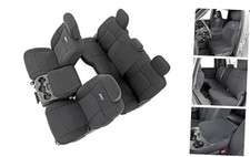 Neoprene Front  60/40 Rear Seat Covers for 19-22 Ram 2500-91044, Black