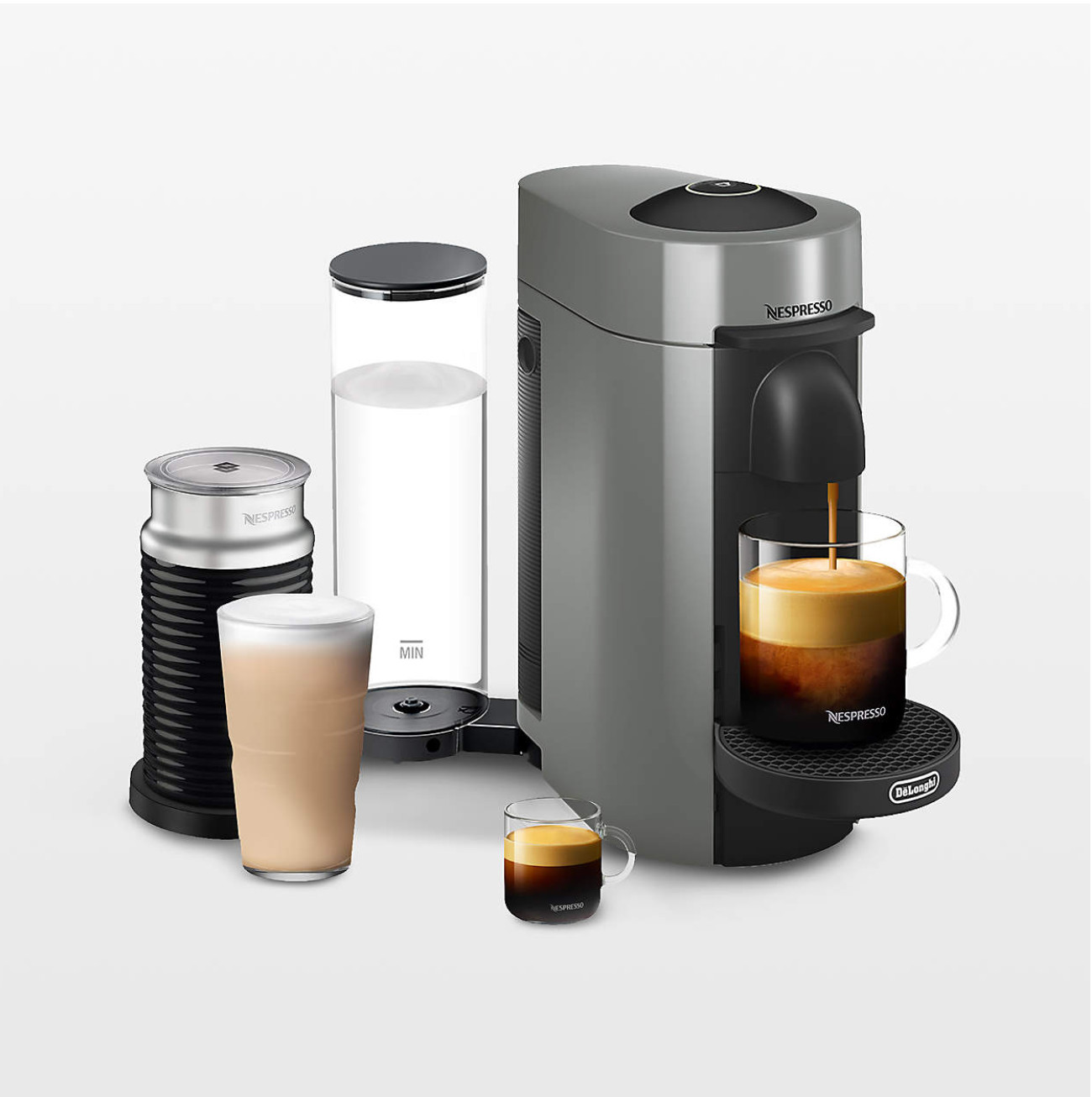 Nespresso VertuoPlus Deluxe Coffee and Espresso Machine, De'