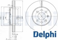 2X Bremsscheibe Delphi BG3334 2 Bremsscheiben Vorderachse Vorne
