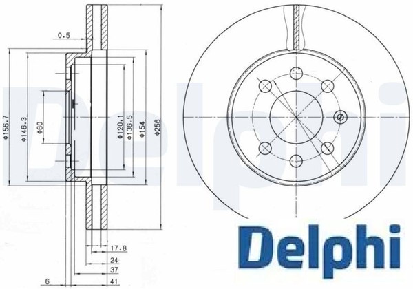 2X Bremsscheibe Delphi BG3334 2 Bremsscheiben Vorderachse Vorne-image