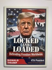 Donald Trump 2025 47  Custom ACEO Locked And ...
