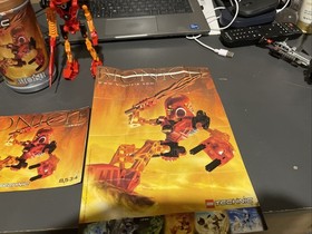 LEGO Bionicle Technic Tahu 8534 Cmp Canister W/ Manual/Poster  2001