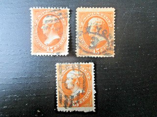 Verenigde Staten 3 x Mi.43 gebruikt