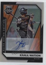 2021 Elite Extra Edition Optic Holo Signatures 20/25 Kahlil Watson #16 Auto ok2