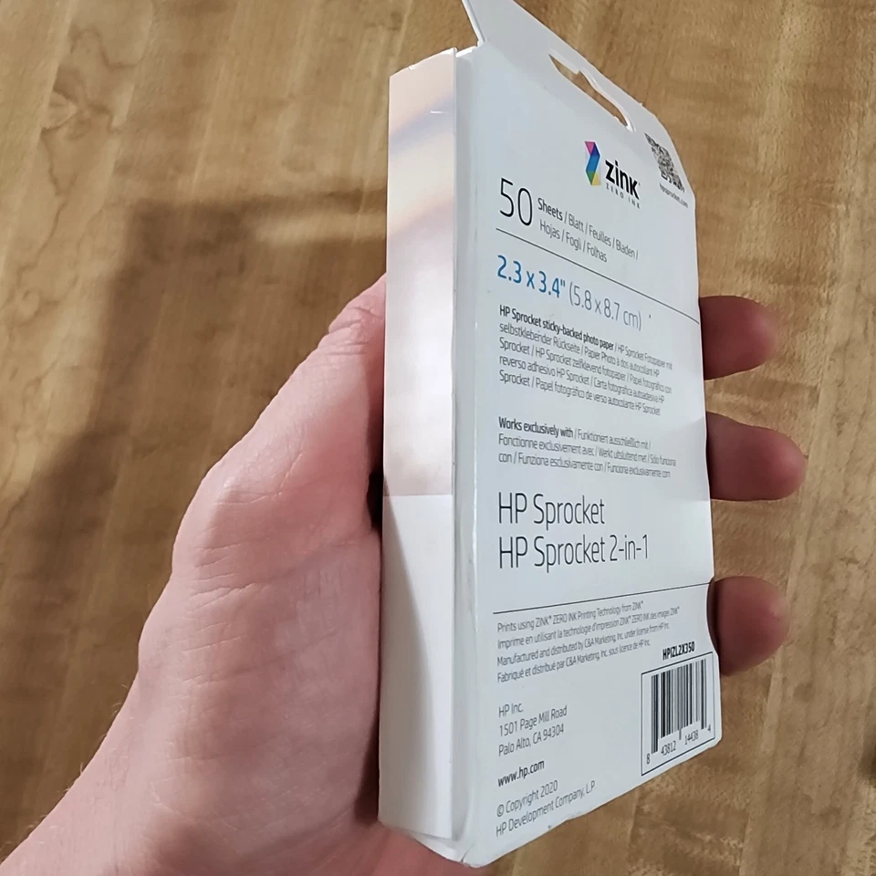 HP SPROCKET 2.3 x 3.4" Photo Paper (50 Sheets) - Image 3 of 3