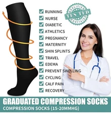 COOLOVER 3 Pack Compression Socks Women & Men-Best Medical,Nursing,Travel, Fligh