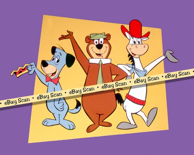 Rare! YOGI BEAR Huckleberry Hound QUICK DRAW McGraCartoon TV Photo HANNA BARBERA