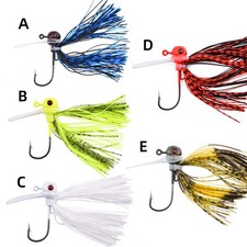 5Pcs Lead Head Hook Fish-type Lure Bait Swim Bait Colored Beard Lure 10g 14g 18g