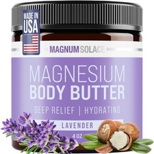Magnesium Body Butter - Nighttime Magnesium Cream - Lightly Scented Lavender