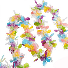 Easter Tinsel Garland Decor, 50Ft Glitter Tinsel Twist Garland Decorations for E