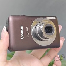 Canon IXUS 105 Compact Digital Camera 12.1MP Silver 4X Zoom Brown English
