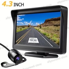 Car Rear View Backup Camera Reverse HD Parking Night Vision and 4.3" Monitor