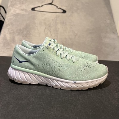Hoka One One Cavu 2 Running Shoes Womens Size 10.5 Mint Green ProFly Athletic