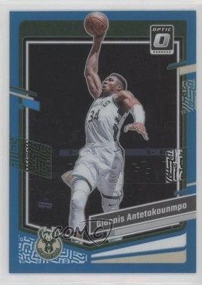 2023-24 Panini Donruss Optic Aqua Prizm 62/249 Giannis Antetokounmpo #53 yf4
