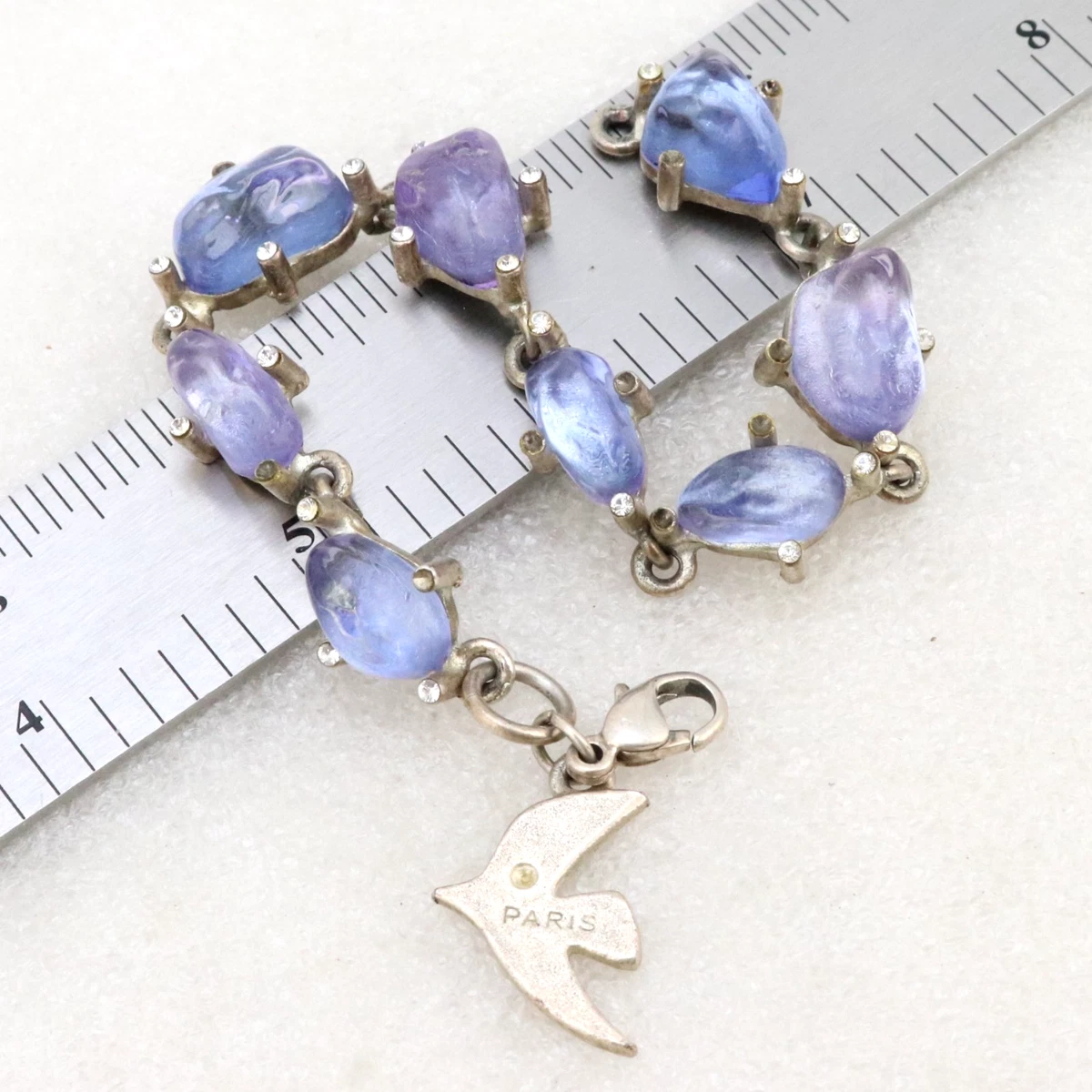 Bracelet Cécile Jeanne Paris Argenté - Style Vintage - Occasion
