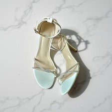 Rhinestone Stiletto Heeled Ankle Strap Sandals