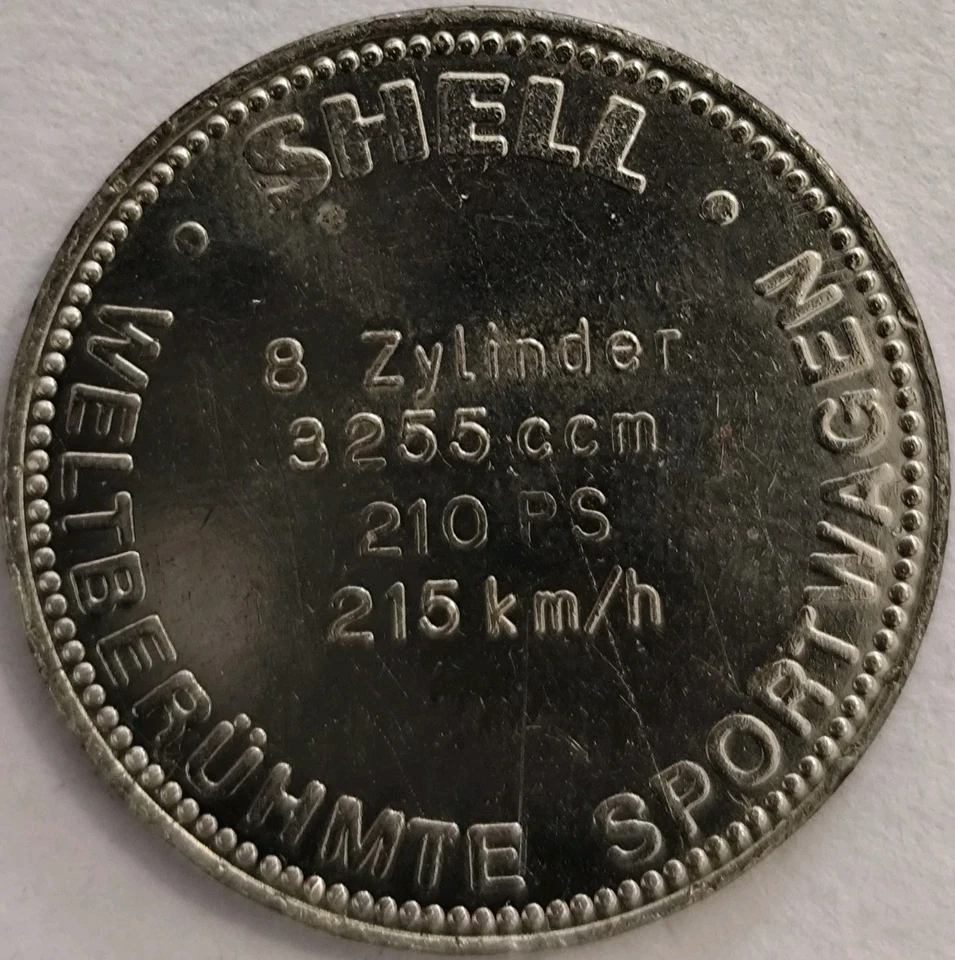 Shell Medaille - Berühmte Sportwagen Bugatti Atlantic 1937 🇩🇪 DEUTSCHLAND - Bild 2 von 4