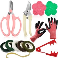 11 Pcs Floral Tool Kit Rose Leaf Thorn Stripper Rose Pruning Shears Trimmer R