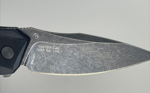 Zero Tolerance ZT 0357BW Folding Knife CPM-20CV BlackWash G-10 USA - Picture 7 of 14