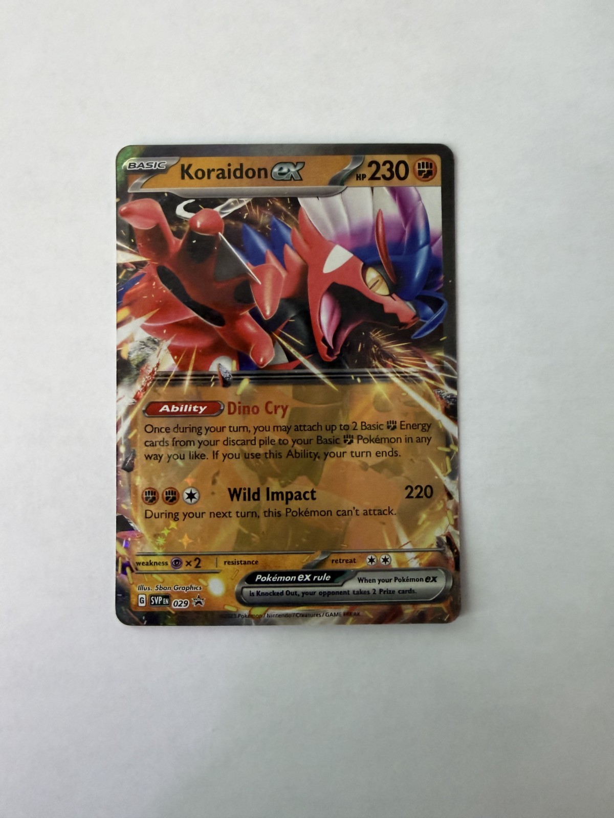 Pokemon - Koraidon ex - Promo - 29/215 - NM - Scarlet & Violet Black Star Promos
