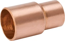 Mueller W 01312 Reducing Coupling 3/8" x 1/4" Wrot Copper Street x Copper