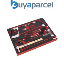 Sealey TBTP06UK Premier Platinum Hacksaw, Hammers & Punch Kit with Tool Tray 13p