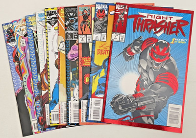 Marvel Comics NIGHT THRASHER (VOL 1) 10 BOOK LOT # 1-10 NEW WARRIORS VF 1993