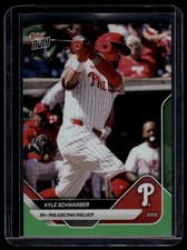 2025 Topps Now Road to Opening Day Phillies #OD-182 Kyle Schwarber Green #/99