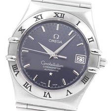 Orologio Uomo Automatico Omega Constellation 1502.40 Data Quadrante Grigio_945125