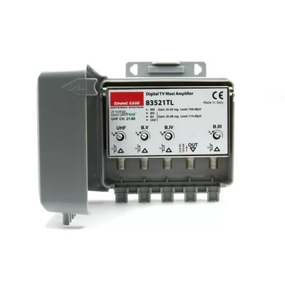 Emme esse 83521TL 4ent.vhf+b4+b5+uhf30db Amplifier