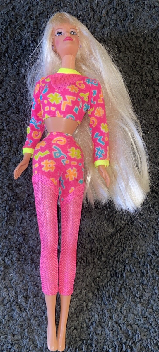 Barbie Workin' Out Barbie Doll 1966 Mattel Vintage Flexible Blonde