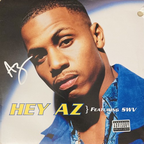 AZ Autografato Firmato Vinile 12” Singolo “Hey AZ” (ft. SWV) Hip Hop; Nas; The Firm - Foto 2 di 4