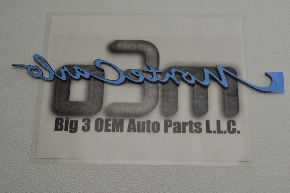 2000-2005 Chevrolet Monte Carlo Black Quarter Panel Emblem Nameplate new OEM - Image 3 of 4