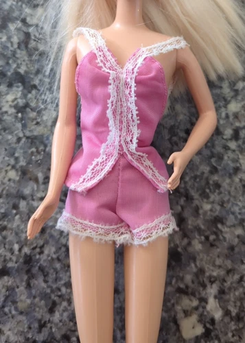 1980 My First Barbie Fashions #1912 Pink "Slip-On That's It" Lingerie Vintage