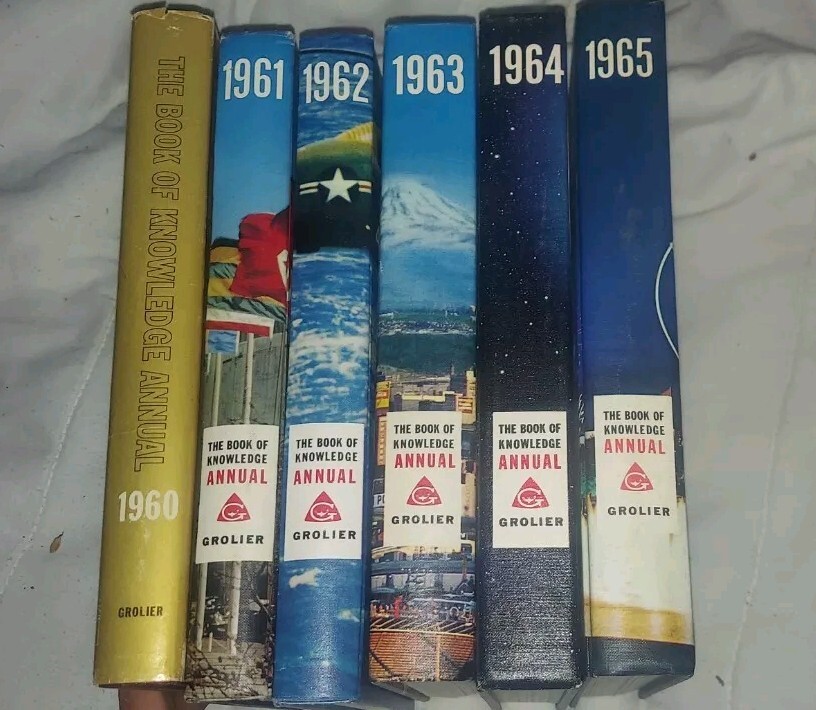 The Book of Knowledge Annual 1960- 1965 Lot Of 6 Grolier | eBay