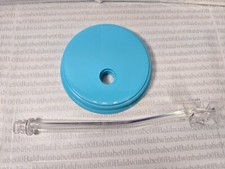 SINGLE STAND BT 11.5" DOLL BLUE ROUND BASE RT LEG STRAIGHT MODEL MUSE STRADDLE