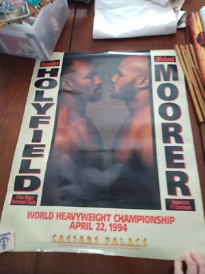 Boxing memorabilia Holyfield,Moorer Will Power fight Caesars Palace Xl Shirt 