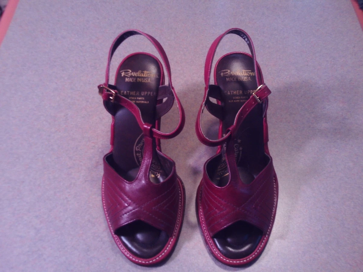 Burgundy leather hotsell sandals