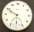 Antique 1919 Elgin Grade 315 Pocket Watch Movement Good Balance 12s 15j USA