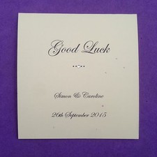 10 x Personalised Lottery ticket holders,Wedding favours,£2 scratch card holder