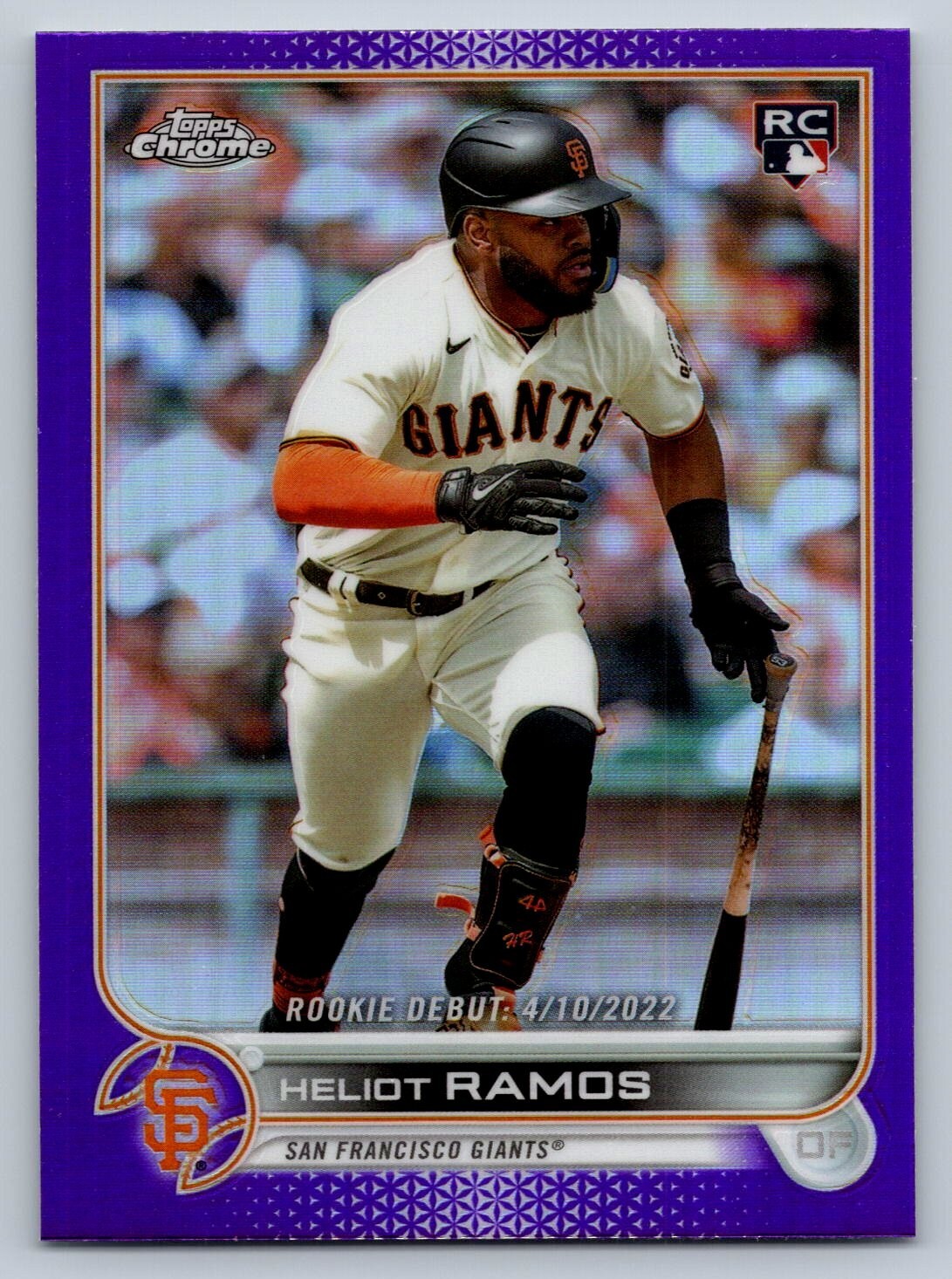 2022 Topps Chrome Update Purple Refractor #USC2 Heliot Ramos SF Giants