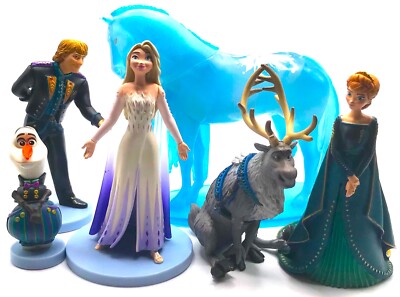 FROZEN 2 II Disney FIGURE SET Elsa Anna PVC TOY Figurine Playset 2 1/4''-4 1/4''!