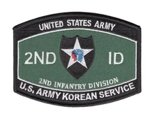 2nd Infantry Division Military Occupational Specialty MOS Patch US Army Korean