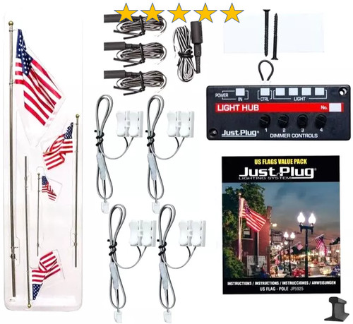 Woodland Scenics ~ Cualquier escala ~ Postes de bandera con foco Value Pack ~ 5925 | Zustand: New
