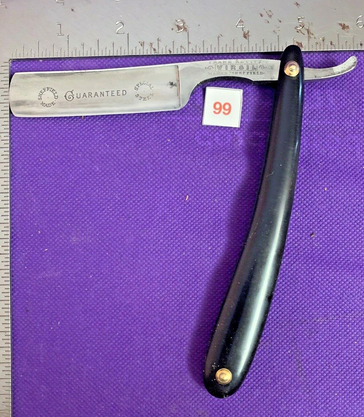 Vintage Straight Razor Frank Revitt Virgil Sheffield eBay