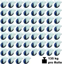 60 x 100 mm SL Rolki meblowe Rolki kołowe Rolki skrętne Blue Wheel ECO Rolki transportowe