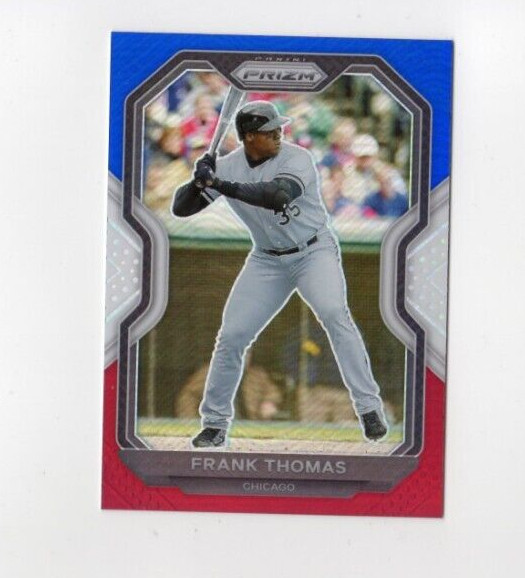 2021 Prizm Baseball Frank Thomas #13 Red White Blue Prizm Chicago White Sox HOF