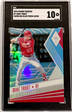 2018 Panini Phoenix #7 Mike Trout CAROLINA BLUE PRIZM /50 SGC 10 GEM MINT