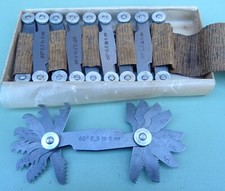 1 St&uuml;ck Gewindeschablone 0,5- 6 mm 60&deg; metrisch Gewindelehre Gewinde Lehre