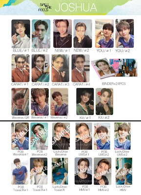 Buy JOSHUA SEVENTEEN SPILL THE FEELS ALBUM JAPAN POB PHOTOCARD